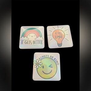 Inspirational Square Refrigerator Magnets (3) Set